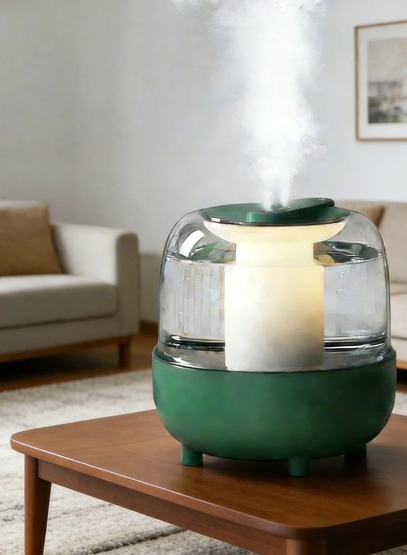 بيتينو جهاز ترطيب ذكي بسعة كبيرة بسعة 4 لتر، رذاذ مزدوج قابل للتعديل، حجم الضباب، إيقاف تشغيل تلقائي للطاقة مع إضاءة محيطة، ضوضاء منخفضة، غرفة نوم مكتبية قابلة للتطبيق (باللون الأخضر) - Image 3